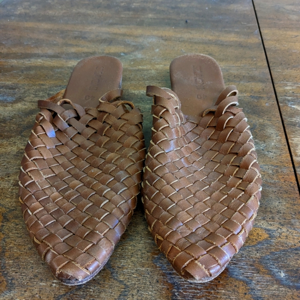 St Agni Woven Mules